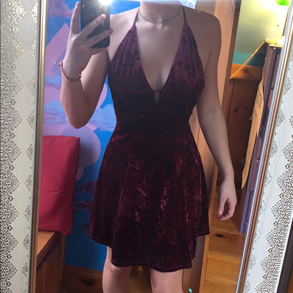 velvet homecoming dress